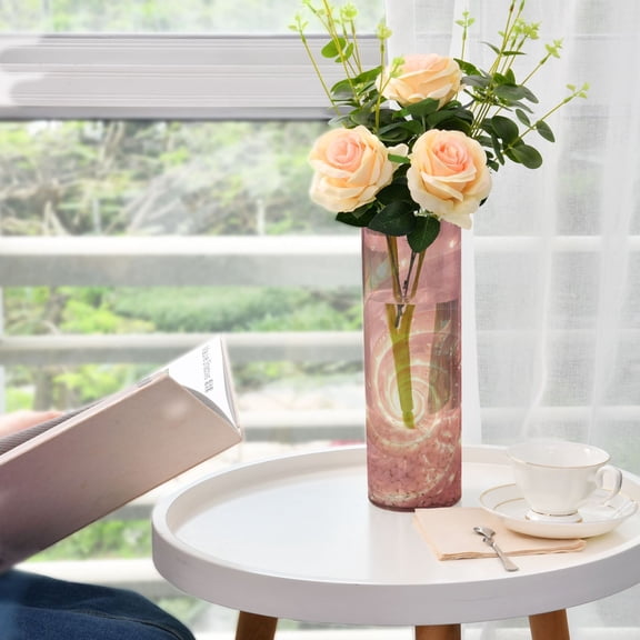 Rose Conch Vases for Flowers Modern Decorative Vase Home Decor for Bedroom Kitchen Living Room Centerpieces