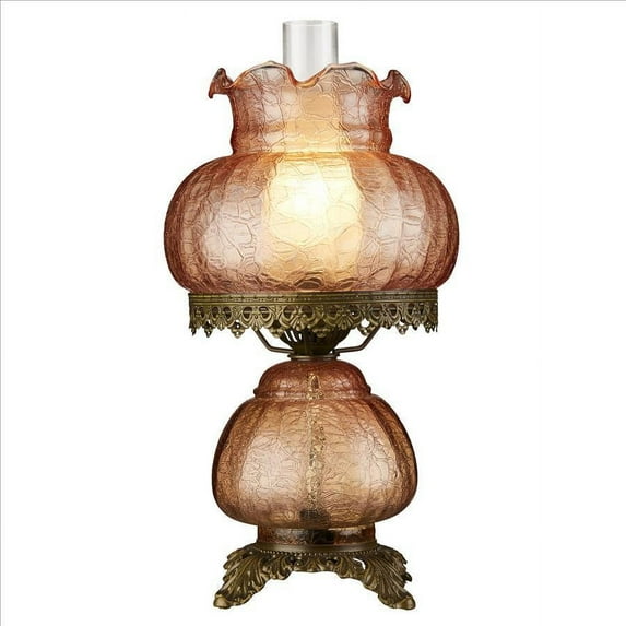 Rose Court Hurricane Table Lamp