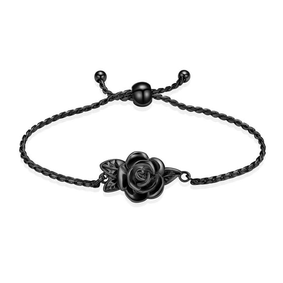 Rose Cremation Urn Jewelry for Ashes Memorial Keepsake Ring Bracelet Necklace Gift for Women, Bereavement Gift for A Loss of The Loved One
