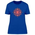 thumbnail image 1 of Rose Cross Mandala T-Shirt Women -Image by Shutterstock, Female Small, 1 of 2