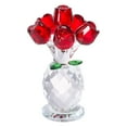 thumbnail image 1 of Rose Crystal Flower Figurine with Vase | Glass Rose Gift for Women, Wife, Girlfriend, Mom | Perfect for Valentine's Day, Birthdays, Anniversaries, and Home Decoration, Red, 1 of 9