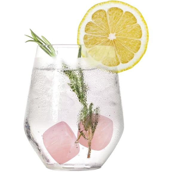 Rose Crystal Gemstone Whiskey Chilling Stones - 8 PCS Reusable Ice Cubes for Cocktails, Wine, Beer, Whieskey, Gin, Tonic, Champagne