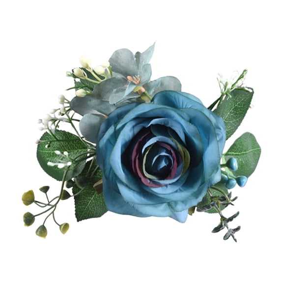 Rose Curtain Tiebacks (2 Pack) - Boho Flower Curtain Holdbacks with 2 Roses, Decorative Window Treatment for Bedroom, Japanese-Inspired Curtain Clips