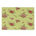 thumbnail image 1 of Rose Cutting Board, Old Fashioned Pattern Feminine Romantic Bouquets Corsage on Dotted Backdrop, Decorative Tempered Glass Cutting and Serving Board, Small Size, Yellow Coral Green, by Ambesonne, 1 of 1