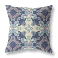 thumbnail image 1 of Amrita Sen Broadcloth Zippered Pillow With Blue Off White CAPL269BrCDSZP26x26, 1 of 5