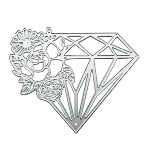 Rose Diamond Metal Cutting Dies Stencil DIY Scrapbooking Album Paper Card Template Mold Embossing Craft Decoration