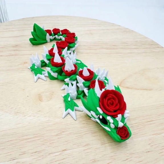 Rose Dragon 3D Printed Valentines Day