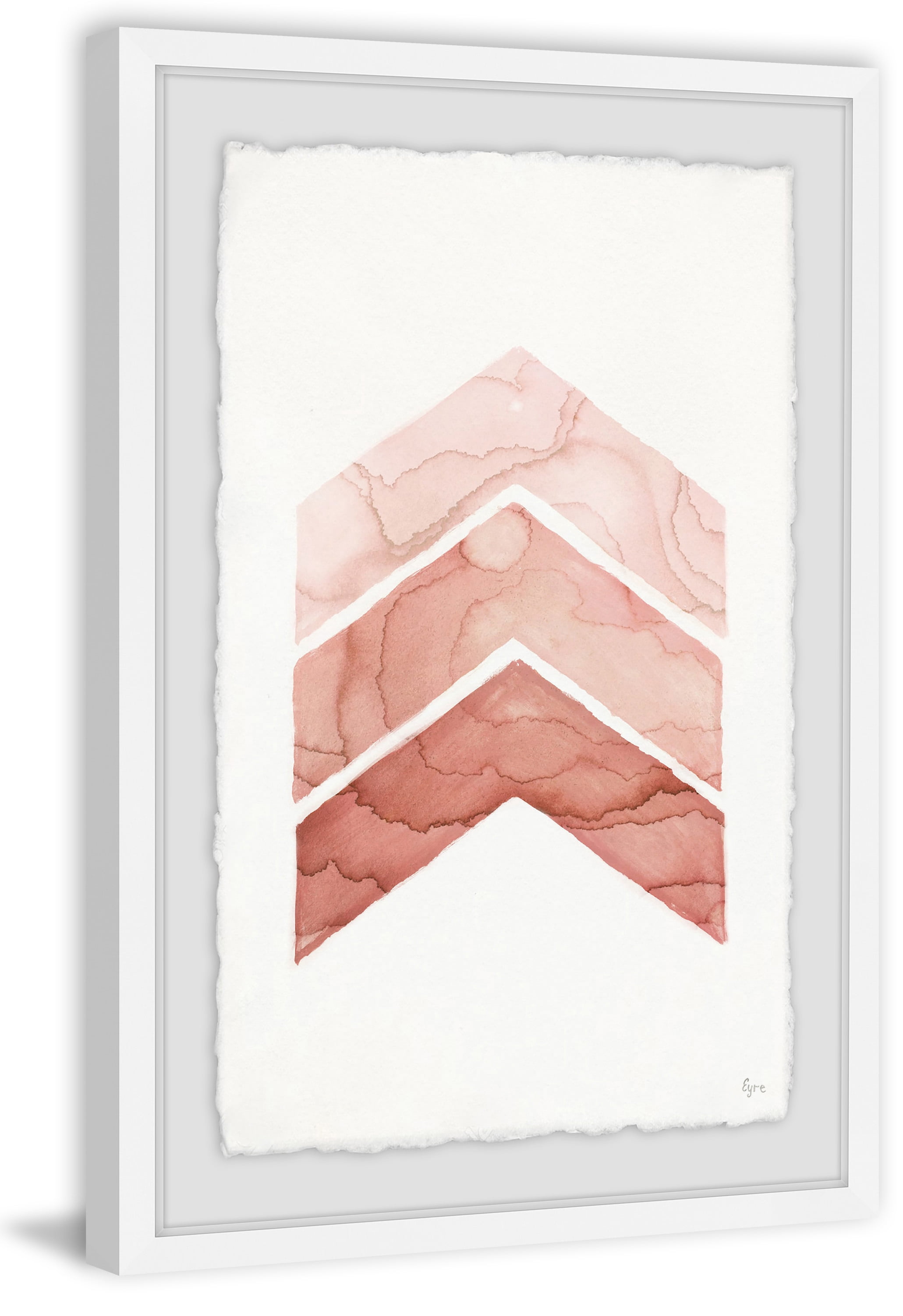 Rose Edges Framed Painting Print