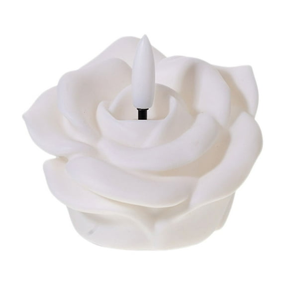 Rose Electronic Candle LED Flameless Candle with Realistic Flame Effect Battery Operated for Home Wedding Romantic Decoration