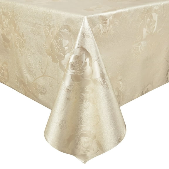 Rose Embossed PVC Tablecloth - Waterproof, Oilproof, for Multiple Scenarios