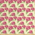 thumbnail image 1 of Rose Fabric by the Yard, Romantic Style Composition of Botanical Pattern Flowers, Decorative Upholstery Fabric for Sofas and Home Accents, Cream Pistachio Green by Ambesonne, 1 of 4