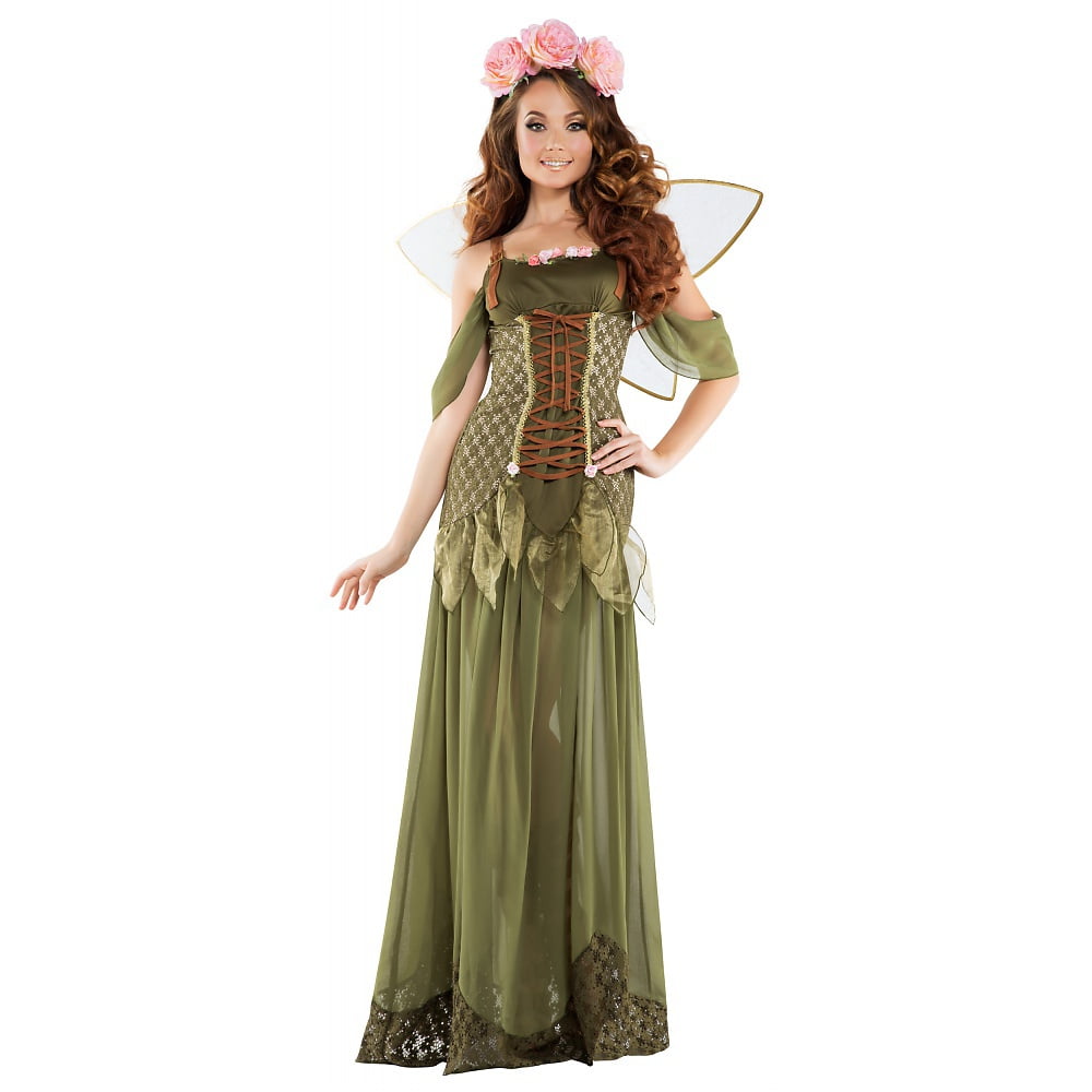Adult Women s Rose Fairy Princess Plus Size Costume Walmart