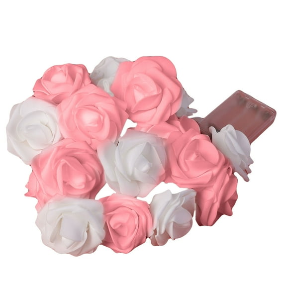 Rose Fairy String Lights,Birthday Pink Rose Flower String Lights Battery Operated,5 Ft Flower Fairy String Light 10 Led Garland Lights Decorations for Birthday Party Wedding Mother's Day Anniversary