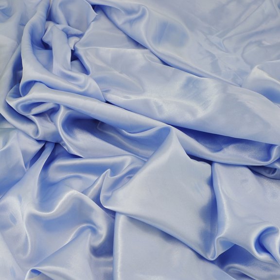 Rose Flavor Satin Fabric For Wedding Dress Decoration DIY Crafts 60”(Sky Blue 2yards)