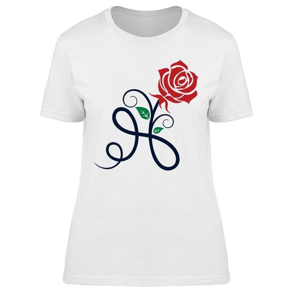 Rose Floral Design. T-Shirt Women -Image by Shutterstock, Female Large