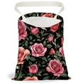 thumbnail image 1 of Rose Floral Print Car Trash Bag Hanging Garbage Bag with Snap Buttons Car-Back Seat Trash Storage Portable Dustbin for Car Interior Accessories Travel Camping, 1 of 8