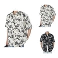 thumbnail image 1 of Rose Floral Printed Shirts for Men 2026 Summer Casual Short Sleeve Button Down Collared Shirt, 1 of 6