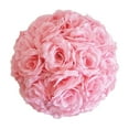 thumbnail image 1 of Rose Flower Ball Artificial Flowers 7.87 Inch Bloom Realistic Plastic Roses for Wedding Party Home Decor, A Simulated Flower Ball, 1 of 6