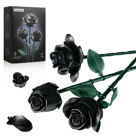 Rose Flower Bouquet Building Set, Botanical Collection Artificial Flowers Compatible with Lego Gift for Adult Home Decor(152pcs)