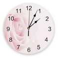 thumbnail image 1 of Rose Flower Bouquet Retro Decorative Round Wall Clock Arabic Numerals Design Non Ticking Wall Clock Large For Bedrooms Bathroom（12 Inch）, 1 of 6