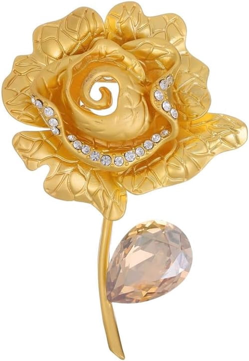 green emerald velvet dress Mahi Rose Gold Plated Opal Wheat Flower Bouquet Dress Scarf Brooch / S   JewelEMarket