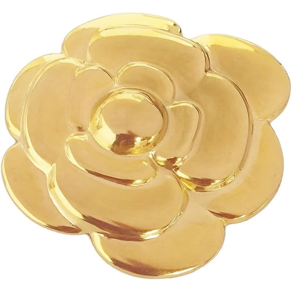 Rose Flower Brooch for Women Men Elegant Camellia Lapel Pin Vintage Floral Dress Accessory Jewelry for Wedding Party Banquet Dance Ceremony Boutonniere Corsage for Mother Valentine