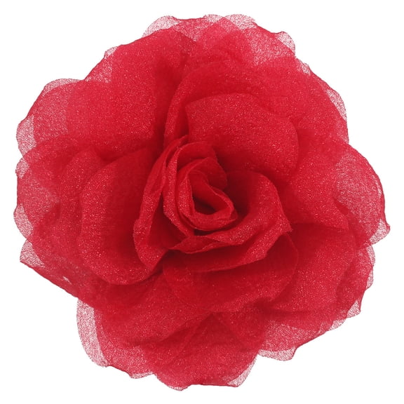 Rose & Flower Brooches & Pins | Hair Clips & Lapel Pins | 4.3 Inches Red Rose Pin