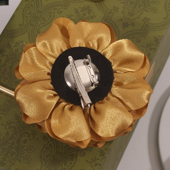 Rose Flower Brooches and Pins for Women | Hat Pins for Women | Flower Brooches for Women | Hair Pins for Women | Flower Pins for Clothes | Flower Hair Clips for Women | Lapel Pins for Women, Golden