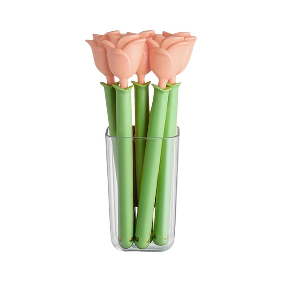 Rose Flower Chip Clips 5 Pack,Magnetic Storage Box for Snack Food Bag Sealing