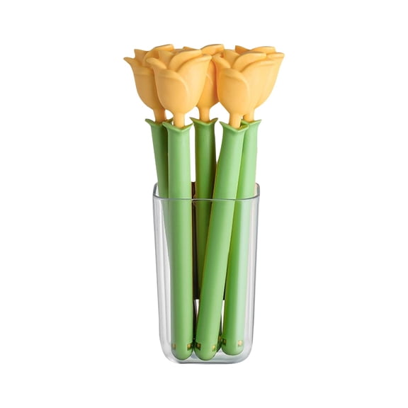 Rose Flower Chip Clips 5 Pack,Magnetic Storage Box for Snack Food Bag Sealing
