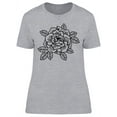 thumbnail image 1 of Rose Flower Design T-Shirt Women -Image by Shutterstock, Female Medium, 1 of 2