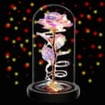 thumbnail image 1 of Rose Flower Gifts for Women,Birthday Gifts For Women,Womens Gifts for Christmas,Colorful Rainbow Artificial Flower Rose Light Up Rose in A Glass Dome,Flower Gifts For Her,Anniversary, 1 of 5