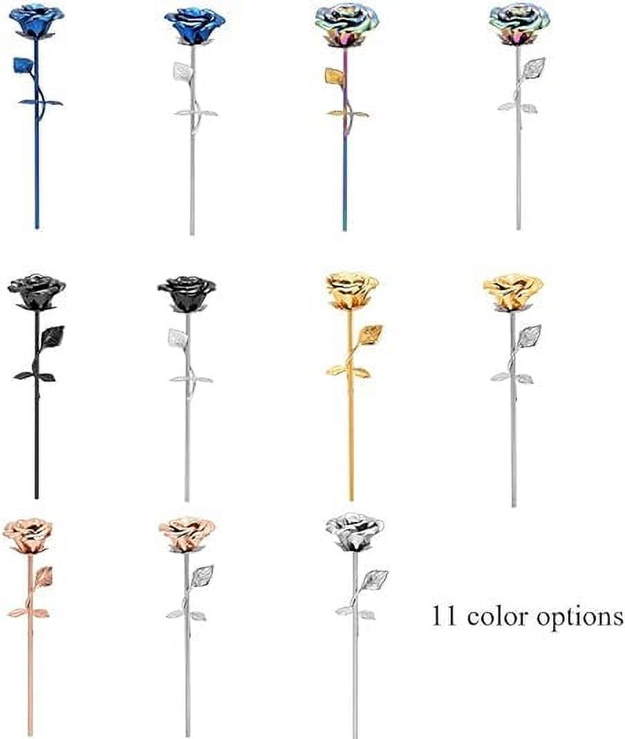 Rose Flower Keepsake Urns for Human Ashes - Memorials Urn Locket - Long-Stem Colorful Rose Flower Cremation Urns - Funeral Urn for Ashes