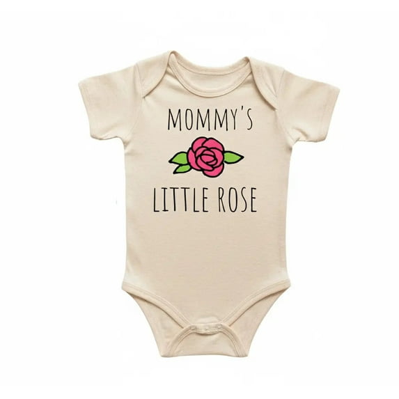 Rose Flower Newborn Baby Bodysuit