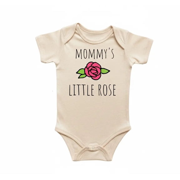 Rose Flower Newborn Baby Bodysuit
