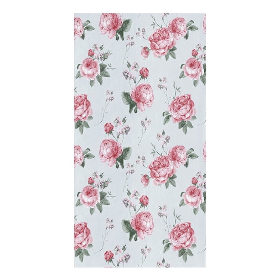 Kitchen for Utensils Towel Cleaning Household Tableware Cloth Dish Towel Hand Kitchen Microfiber Stripe Pink Flower Rose