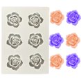 thumbnail image 1 of Rose Flower Silicone Moulds for Fondant Chocolate Cake Decoration DIY Baking Tools, 1 of 5