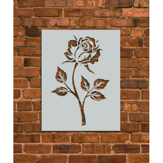 Rose Flower Stencil