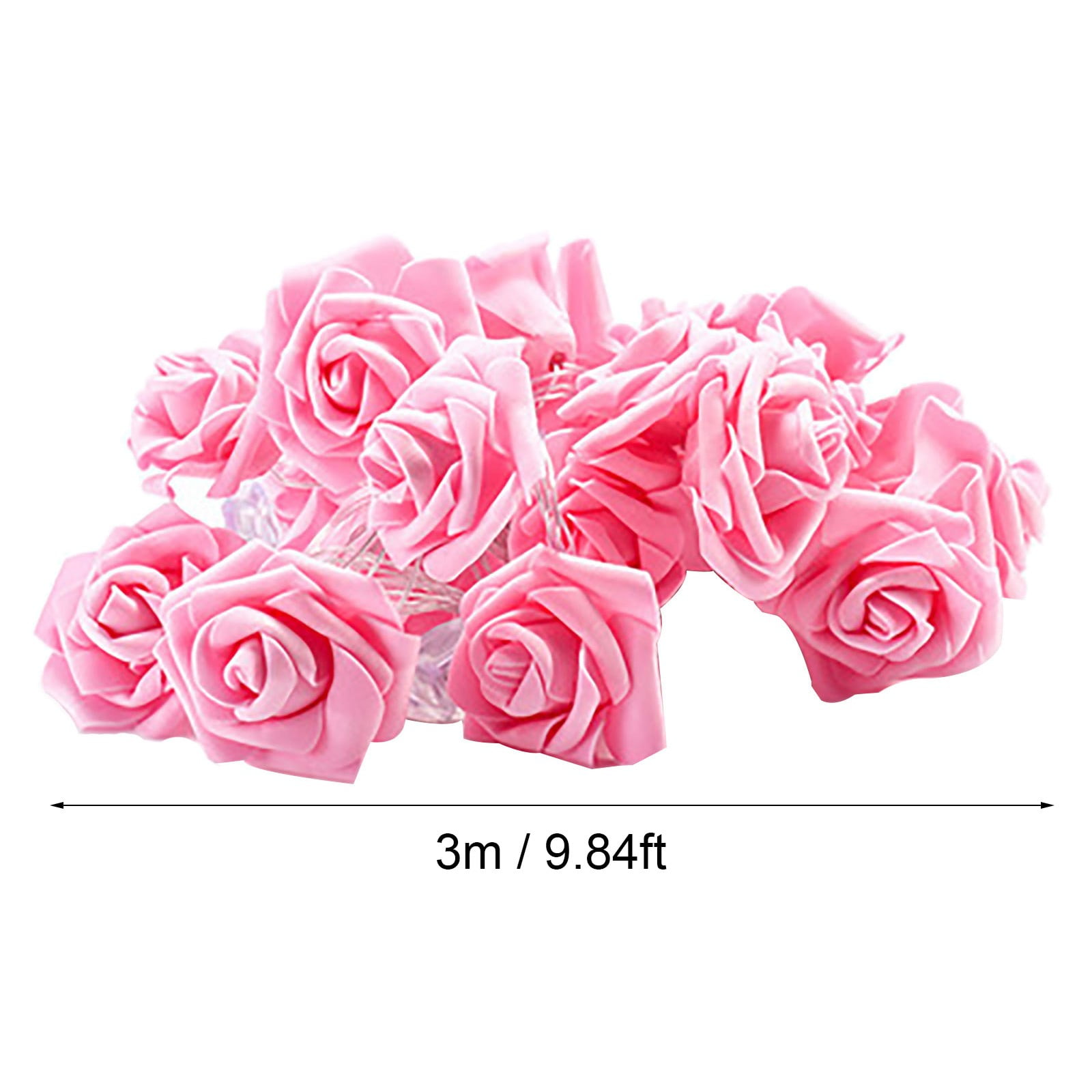 Rose Flower String LED Lights Fairy Wedding Craft String Lights with