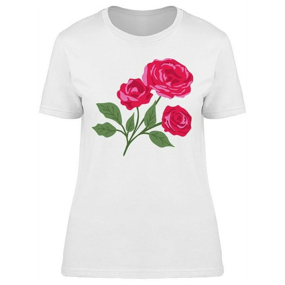 Rose Flower. T-Shirt Women -Image by Shutterstock, Female Large