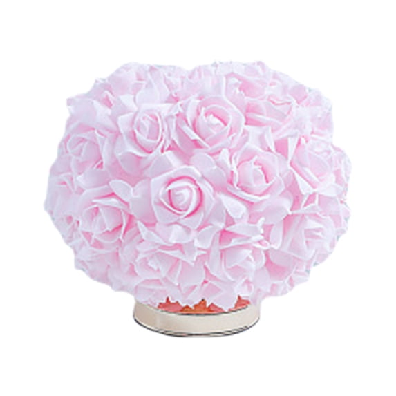 Rose Flower Table Lamp for Romantic Bedroom and Wedding Decoration, Elegant Bedside Lighting for Home and Events