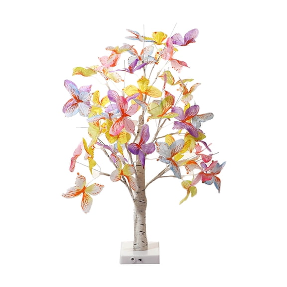 Rose Flower Tree Light - LED Poinsettia Table Lamp with Pink Blossoms, Night Light for Bedroom, Christmas Wedding Decor, Valentine's Day & Special Occasions