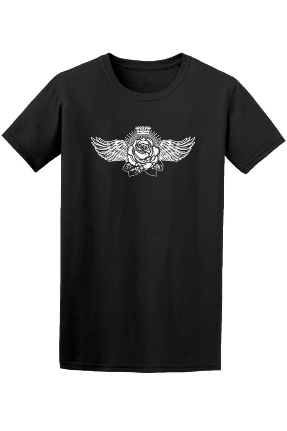 Rose Flower With Wings  Tee Men's -Image by Shutterstock