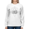 thumbnail image 1 of Rose Flowers And Pattern Sweatshirt Women -SPIdeals Designs, Female Large, 1 of 4