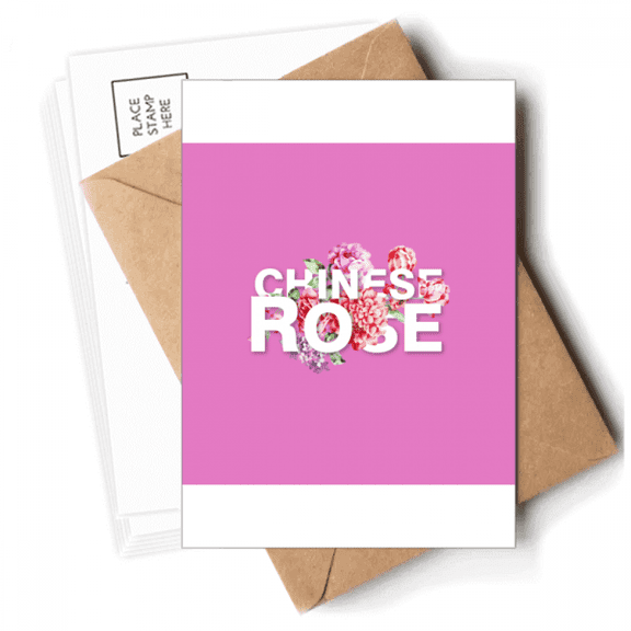 Rose Flowers Blossom Art Deco Fashion Postcards Envelopes Blank Note Cards Mailing