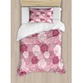 thumbnail image 1 of Rose Flowers Duvet Cover Set, Pastel Tone Romantic Flowers Petals Motif Blossoming Nature Print, Decorative 2 Piece Bedding Set with 1 Pillow Shams, Twin Size, Dried Rose Pale Rose, by Ambesonne, 1 of 3