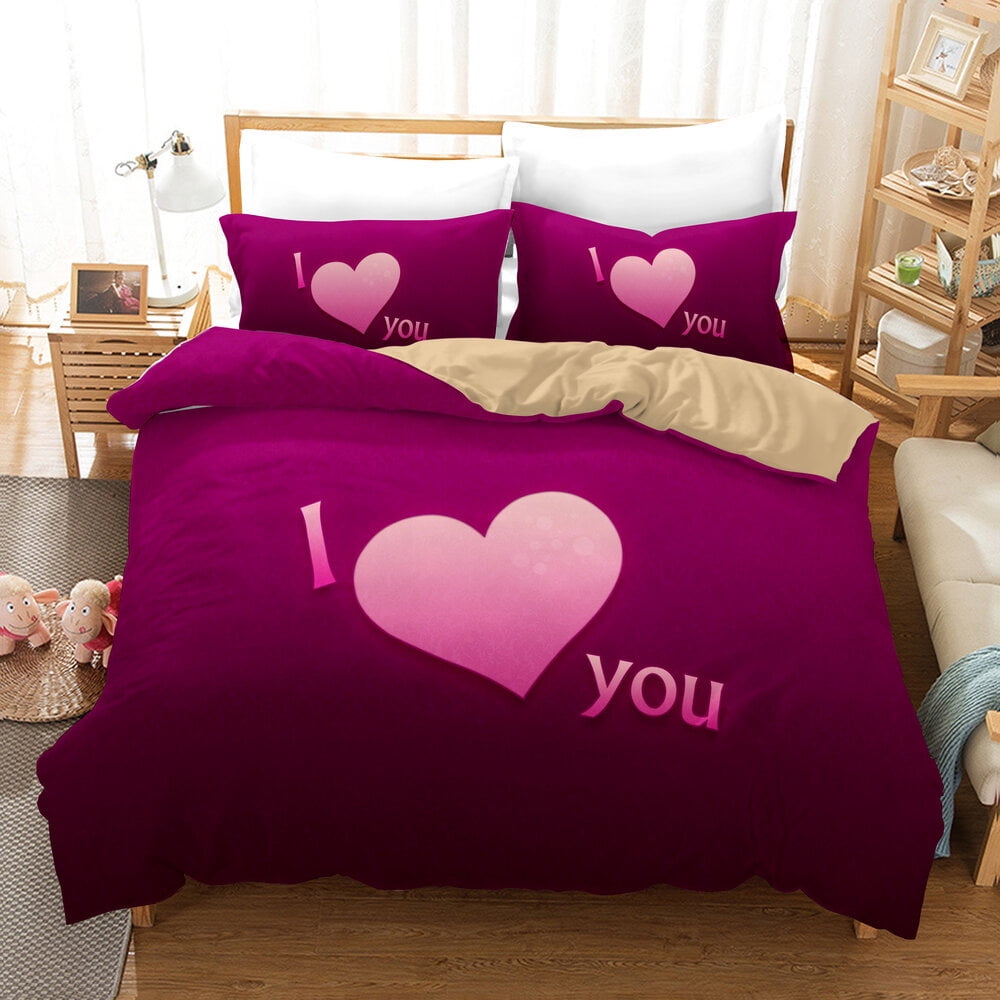 Rose Flowers Duvet Cover Twin Full Queen King Size Romantic Love