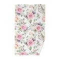 thumbnail image 1 of Rose Flowers Pink Cotton Face Towels Soft Hand Towel Absorbent Bathroom Towel for Kitchen Hotel Decoration, 1 of 7