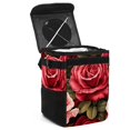 thumbnail image 1 of Rose Foldable Car Trash Can with Lid, Leak-proof and Hanging Storage Bag - Car Trash Bin for Convenient Use, 1 of 6