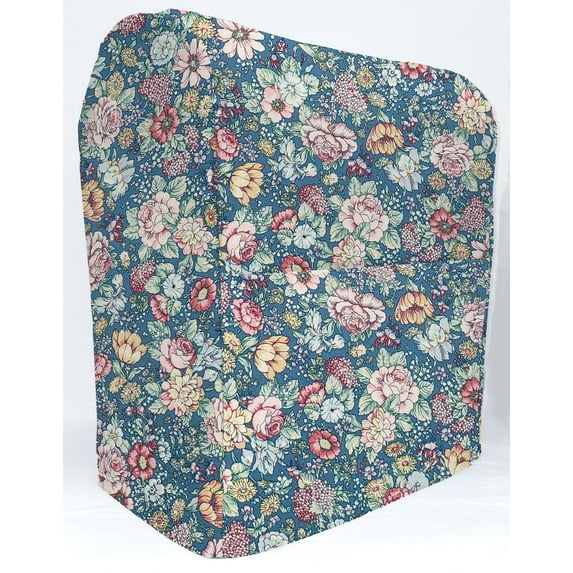 Rose Garden Cover Compatible with Hamilton Beach 4 Quart 7 Speed Tilt Head Stand Mixer by Penny's Needful Things (Blue)